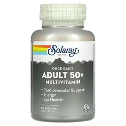 Витамины для возраста 50+ Once Daily Adult 50+ Multivitamin 90 капсул Solaray vit0006242