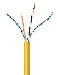 Кабель UTP 5e (бухта, 305м) Cablexpert Yellow UPC-5004E-SOL-Y