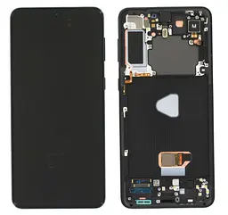 Дисплей (LCD) Samsung GH82-24555A G996 Galaxy S21 Plus із сенсором BLACK сервісний + рамка