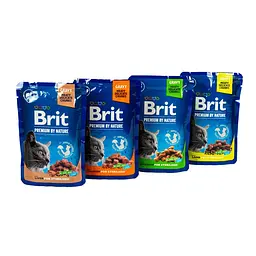 Корм вологий Brit Premium для стерилізованих котів 3+1 - мініатюра 4