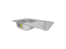 Мийка врізна Brinex 780х480х180мм 1 7848, Satin 0,8мм BRIN7848SAT08 - мініатюра 4