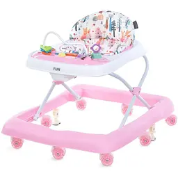 Ходунки дитячі El Camino FUN ME 1184 Pink, світлові та звукові ефекти