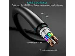 Кабель USB Type-C Choetech USB Type-C to USB Type-C 2m Black (CC0003) - мініатюра 4