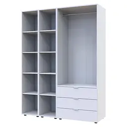 Комплект Doros Гелар з 2 Етажерками Білий 2 ДСП (42005030) - мініатюра 6
