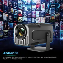 Проектор XON SmartView X-Pro Mini Full HD 1280х720Р, 4K, Wi-Fi, Android, 6800Lm (XVPU1207AB 3565) Чорний - мініатюра 7