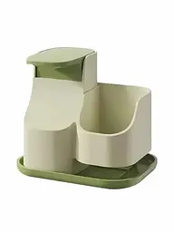 Дозатор для миючих засобів із тримачем для губки Idea  12.3×12.5×9.5 см 