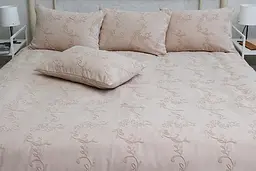Покривало з наволочками Gloria beige PrimaTeks 160х240 см pbe0042942 - мініатюра 3