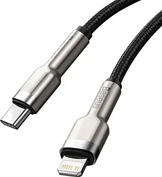 Кабель Baseus Cafule Metal USB-C to Lightning PD 20W 0.25m Black (CATLJK-01) [78966] - мініатюра 3