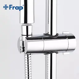 Тримач лійки для душу системи Frap F30-3, Хром - мініатюра 2