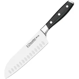 Ніж японський 3 Claveles Сантоку 180 мм Чорний 000291631