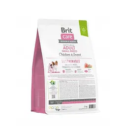 Сухий корм Brit Care Dog Sustainable Adult Small Breed для собак малих порід, з куркою та комахами, 3 кг - мініатюра 3