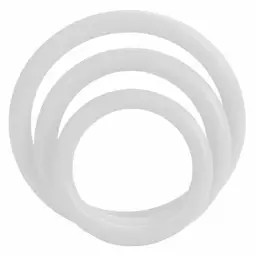 Ерекційне кільце CalExotics Tri-Rings 3 шт білий - мініатюра 5