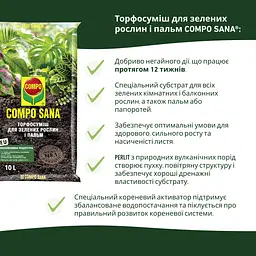 Торфосуміш COMPO SANA® для зелених рослин і пальм 10 л - мініатюра 4
