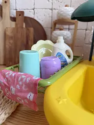 Дитяча ігрова мийка з водою Кухонний ігровий набір з краном та циркуляцією води Розвивальна іграшка для дітей - мініатюра 7