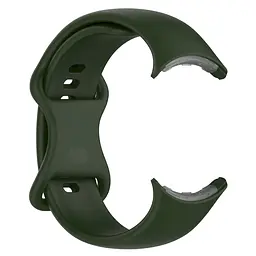 Силіконовий ремінець на смарт годинник Google Pixel Watch 3 45mm/4 45mm, Silicone, field green, зі зручною застібкою, на фітнес браслет, ArmorStandart (ARM84020) - мініатюра 4