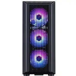 Корпус 1stPlayer H6-BK-4F7 Black без БЖ (H6-BK-4F7) - мініатюра 2