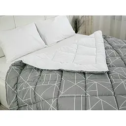 Ковдра Руно 200х220 см силіконова сіра (322.52_Crystal Grey demi) - мініатюра 4