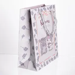 Подарунковий пакет Yiwu Kuromi 19x9.5x24.5 см 10 штук в упаковці фіолетовий HP-10359-11V - мініатюра 3
