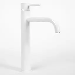 Змішувач для умивальника Rea Lungo високий white REA-B4400, Білий - мініатюра 7