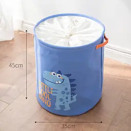 Кошик для іграшок 35х45 см Dino блакитний