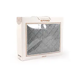 Покривало Руно двостороннє декоративне Velour Dark Grey ромб 150х220 см (360.55_Dark Grey ромб) - мініатюра 2