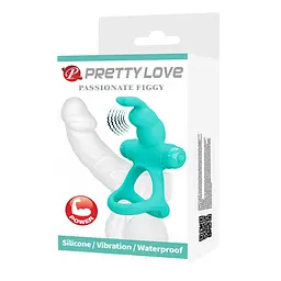 Віброкільце Pretty Love Passionate Figgy 9.8 см бірюзовий - мініатюра 11