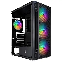 Корпус 1stPlayer X5-BK-4F1 Чорний 750W (X5-BK-4F1-PS-750FK-EU) - мініатюра 7