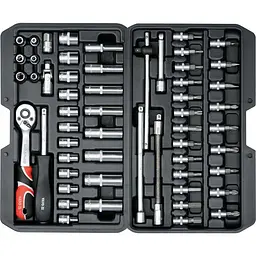 Набір інструментів Yato 1/4" в кейсі, 56 шт
