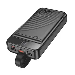 Power Bank Hoco J123B Element 22.5W+PD20W fully compatible power bank with digital display(30000mAh) Black - мініатюра 2