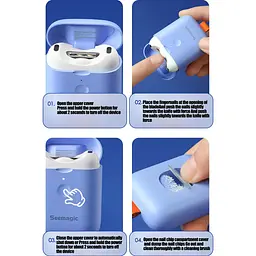Електрична машинка для стрижки нігтів Seemagic Electric Nail Clipper Mini SMPH-ZJD04C Orange [162754] - мініатюра 11