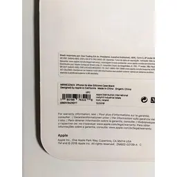 Оригінальний силіконовий чохол Apple Silicone Case для iPhone XS Max (6.5") Black (MRWE2ZM/A) - мініатюра 4