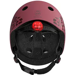 Шолом захисний дитячий Scoot and Ride з ліхтариком 45-51 см вишневий (SR-181206-WILDCAT) - мініатюра 8