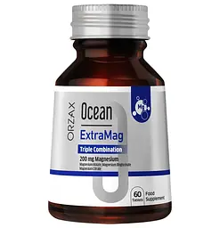 Магній цитрат малат та гліцинат Orzax Ocean Extramag 60 таблеток