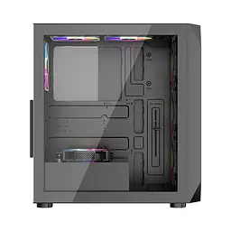 Корпус 1stPlayer AY7-BK-4F1 Black без БП (AY7-BK-4F1) - мініатюра 5