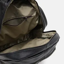 Чоловічий рюкзак Borsa Leather k1333-black 39х30х13.5 см Чорний - мініатюра 5