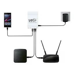 Джерело безперебійного живлення Mini UPS WGP UPS103C 16000mAh 5V/12V/12V, Li-ion 4*4Ah, для роутера та оптичного терміналу (42-00248) - мініатюра 9