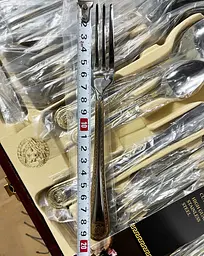Набір столових приборів Versace 72 EL LV-9722 на 12 персон у валізі 72 предмети - мініатюра 9