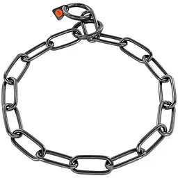 Нашийник для собак Sprenger Collar Long Link довга ланка 4 мм, вороняна нержавіюча сталь 66 см