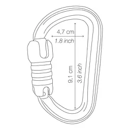 Карабін Petzl BM'D Triact-Lock Black Black (1052-M032AA01) - мініатюра 2