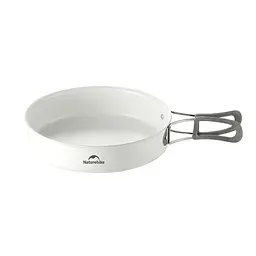 Сковорідка зі складаною ручкою Naturehike CNK2450CF013 (17.5 см) алюміній Білий