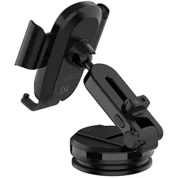 Універсальний автотримач ColorWay Dashboard Car Wireless Charger 15W Black (CW-CHAW037Q-BK) - мініатюра 4