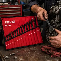 Набір комбінованих гайкових ключів FORCI, 14 предметів, 8-24 мм - мініатюра 2