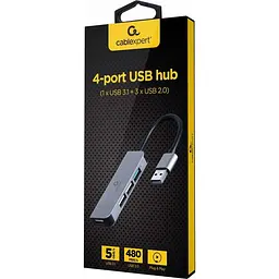 USB-Хаб Cablexpert UHB-U3P1U2P3-01 з USB-A на USB (UHB-U3P1U2P3-01) - мініатюра 2