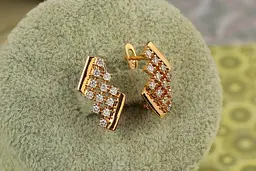 Сережки Xuping Jewelry Опади 1,8 см золотисті - мініатюра 2