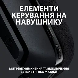 Навушники Logitech G535 Lightspeed Wireless Gaming Headset Black (981-000972) - мініатюра 7