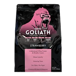 Гейнер Goliath Protein Gainer, 5.44 кг Полуниця Syntrax fit0022686