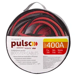 Пускові дроти прикурювання Pulso 400А до -45 +80°C 3 Метра в сумці (ПП-40330-П) - мініатюра 4