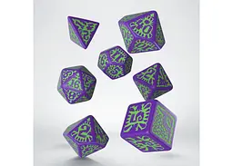 Набір кубиків Pathfinder Goblin Purple & green Dice Set , 7 шт. (SPAT18) - мініатюра 2