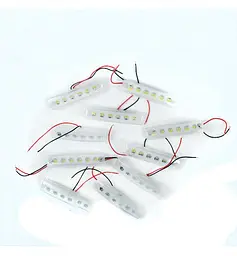 Габарит LED прямокутний 110х42 мм / 24V / 4 діоди / кронштейн пластик / Білий 10 шт. (MRT 50) - мініатюра 2