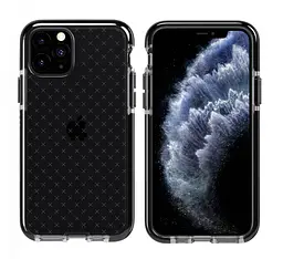 Протиударний чохол з антимікробним покриттям Tech21 Evo Check для iPhone 11 Pro Max (6.5") Smokey Black - мініатюра 3